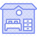 Accommodations Duotone Line Icon Icon