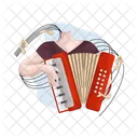 Accordeon Musique Instrument Icône