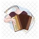 Accordion Music Instrument Icon