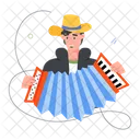 Accordionist Concertina Performer Melodeon Artist Icon