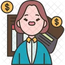 Account Dept Bookkeeper Icon