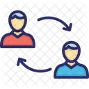 Account Change Employee Transfer Knowledge Transfer Icon