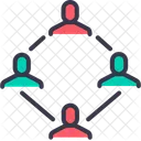 Account Men Connection Icon