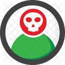 Skull Danger Warning Icon