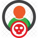 Skull Danger Warning Icon