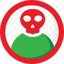 Skull Danger Warning Icon