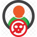 Skull Danger Warning Icon