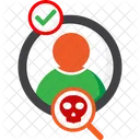 Skull Danger Warning Icon