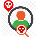 Skull Danger Warning Icon