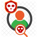 Skull Danger Warning Icon