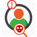 Skull Danger Warning Icon