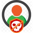 Skull Danger Warning Icon