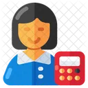Accountant Auditor Bookkeeper Icon