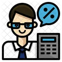 Accountant Actuary Broker Icon