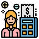 Accountant Money Calculator Icon