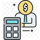 Accountant Cashier Banker Icon