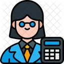 Accountant Account Bookkeeper Icon