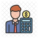 Accountant Bookkeeping Auditing Icon