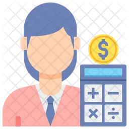 Accountant Female  Icon