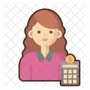 Accountant Female  Icon