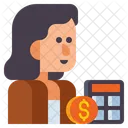 Accountant Female  Icon