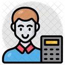 Accountant Auditor Bookkeeper Icon