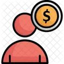 Accountant Businessman Employee Cost Icône