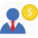 Accountant Avatar Businessman Icône