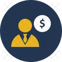 Accountant Avatar Businessman Icône