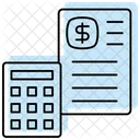 Accounting Color Shadow Thinline Icon Icon