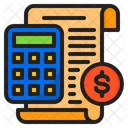 Accounting Bill Shopping Icon