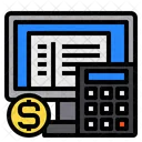Computer Currency Calculator Icon