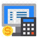 Computer Currency Calculator Icon