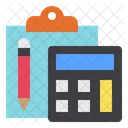 Clipboard Calculator Management Icon