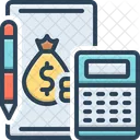 Accounting Finance Notepad Icon