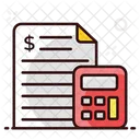 Accounting File Business Calculations Cost Estimation Icon