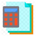 Calculator Files Paper Icon