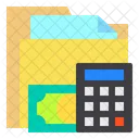 Folder Money Calculator Icon