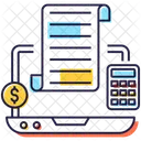 Budget Income Report Accounting Icon