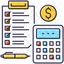 Budget Income Report Accounting Icon