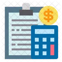 Accounting Report Accounting Calculator Icon