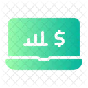 Accounting System Laptop Business And Finance Icon
