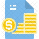 돈 회계 파일 회계 아이콘