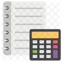 Calculations Accounting Finance Book Icon