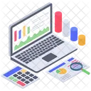 Business Monitoring Accounts Monitoring Data Analysis Icon