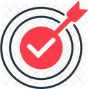 Accurate Bullseye Checkmark Icon