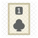 Ace Of Clubs Poker Card Casino Icon