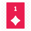 Ace Of Diamonds Poker Card Casino Icon
