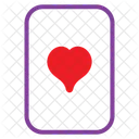 Ace Of Hearts Poker Card Casino Icon