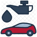Aceite Coche Servicio Icono